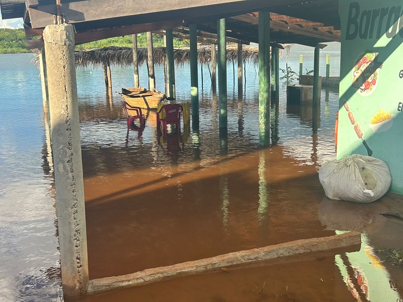 Barracas são invadidas por água e Barragem de Bocaina atinge 78% da capacidade