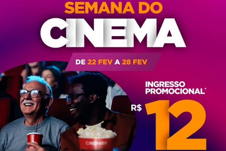 Semana do Cinema começa hoje com ingressos a R$ 12 em todo o Brasil