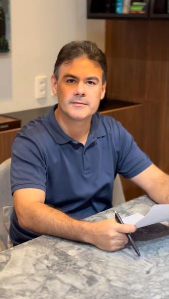 Severo EulÃ¡lio anuncia ordem de serviÃ§o para pavimentaÃ§Ã£o da Rua Cipriano Holanda em Canto do Buriti