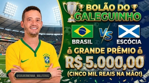 Guilherme Maia anuncia telão, churrasco e bolão de R$ 5 mil em prêmios para jogo do Brasil em Wall Ferraz