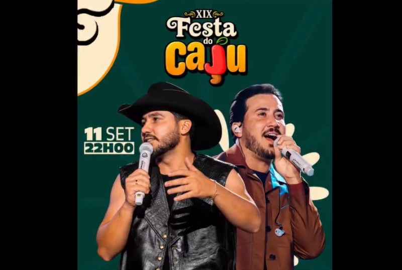 Iguinho & Lulinha são confirmados na XIX Festa do Caju e reforçam expectativa para maior edição da história em Santo Antônio de Lisboa